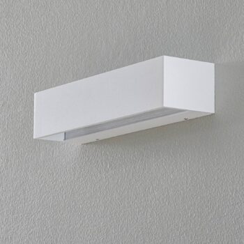 BEGA Studio Line nástenné široké biele/hliník 30cm