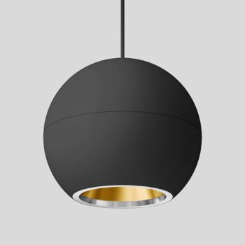 BEGA Studio Line závesná on/off čierna/mosadz Ø14