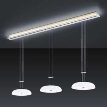 BANKAMP Strada Vanity závesná lampa, 3–pl., 155 cm
