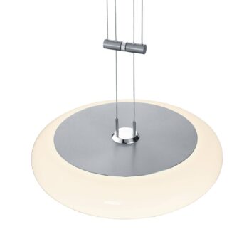 BANKAMP Centa závesná lampa 1-plameňová 34cm nikel