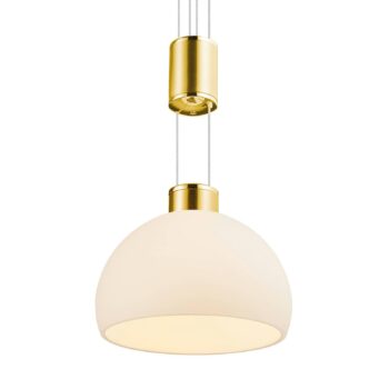 BANKAMP Meisterwerke závesná lampa 3-pl., mosadz