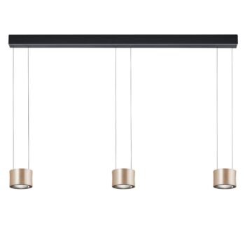 BANKAMP Impulse závesná lampa 3pl. ružové zlato