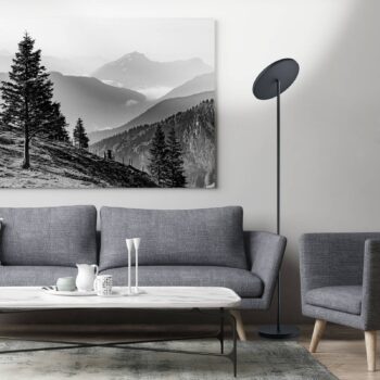 BANKAMP Solid stojaca LED lampa, stmievač, čierna