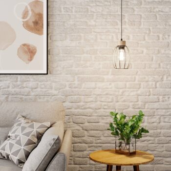 Závesná lampa Beeke s klietkovým tienidlom - Image 2
