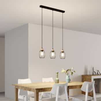 Závesná lampa Beeke, 3-pl s klietkovými tienidlami - Image 2