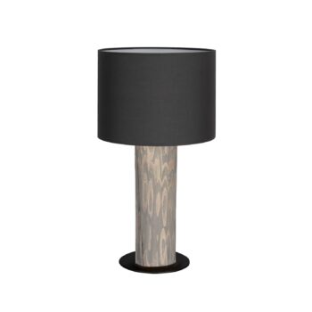 Stolná lampa Pino Simple antracit, podstavec sivý - Image 2