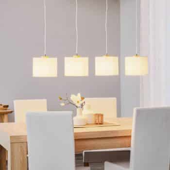 Závesná lampa Corralee, biela 4-plameňová - Image 2