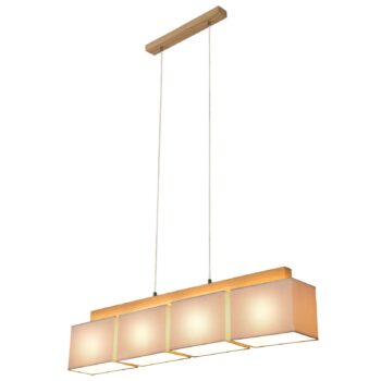 Závesná lampa Cassy štyri sivé textilné tienidlá - Image 2