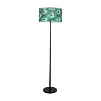 Stojaca lampa Páv, Ø 45 cm, zelená - Image 2