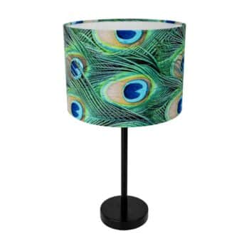 Stolová lampa Páv, Ø 25 cm, zelená - Image 2