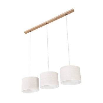 Závesná lampa Canvas, ľanové tienidlá, 3-pl. - Image 2