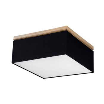 Stropné svietidlo Canvas, 45 cm x 45 cm, čierna - Image 2