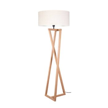 Stojaca lampa Canvas, dubové drevo, textil, béžová - Image 2