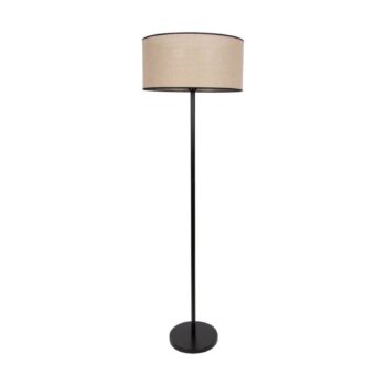 Stojaca lampa Tubo textilné tienidlo béžová Ø 45cm - Image 2