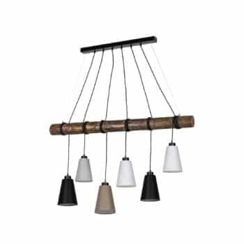 Závesná lampa Como, 6-plameňová, orech - Image 2