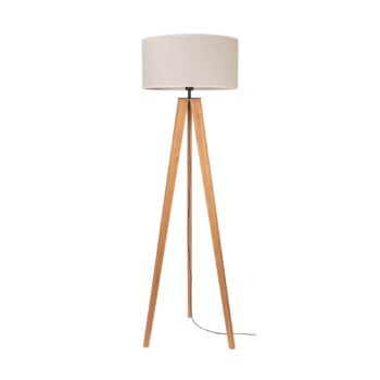 Stojaca lampa Maira, morená borovica, béžová - Image 2