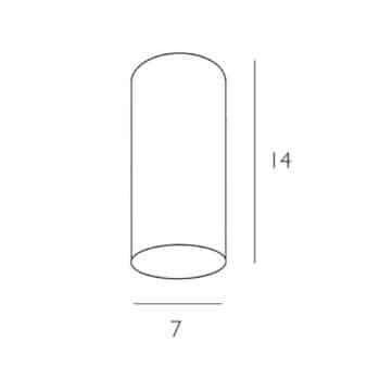 Casablanca Tube stropné svietidlo Ø7cm objímka E14 - Image 2