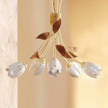 5-plameňová kvetinová závesná lampa TULIPANO - Image 3