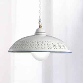 Biela závesná lampa SFILATA z keramiky - Image 3
