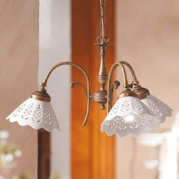 Závesná lampa Semino keramické tienidlá, 3-pl. - Image 3