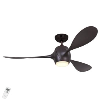 LED osvetlený stropný ventilátor Eco Fiore bronz