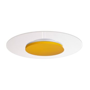 Stropné LED svetlo Zaniah, 360° svetlo, 18W, žltá
