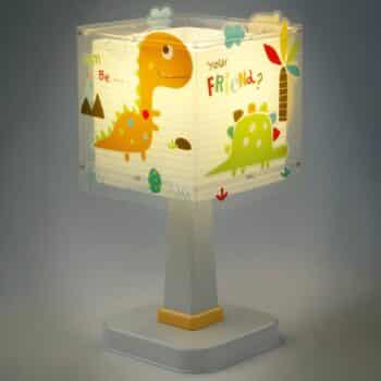 Hranatá stolná lampa do detskej izby Dinos