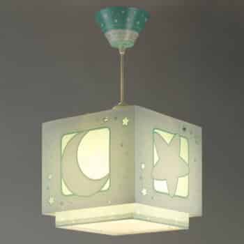 Fluoreskujúca závesná lampa Nočná obloha zelená - Image 2