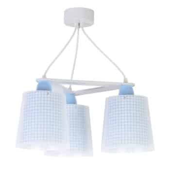 Detská závesná lampa Vichy, 3-pl., modrá - Image 2