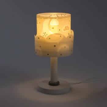 Detská stolná lampa Moon, sivá