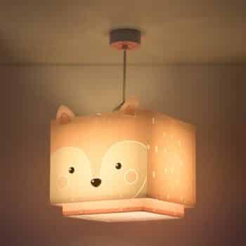 Detská závesná lampa Little Fox, 1-plameňová