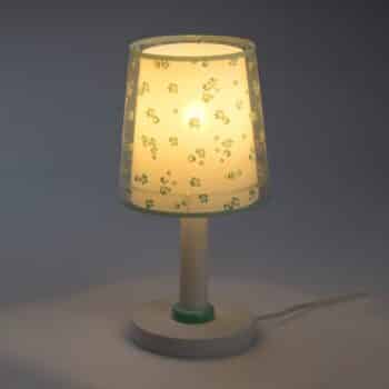 Detská stolná lampa Dream Flowers, zelená