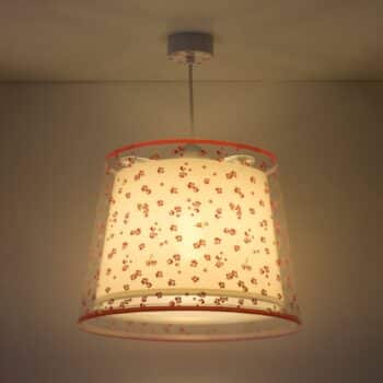 Detská závesná lampa Dream Flowers, 1-pl., ružová