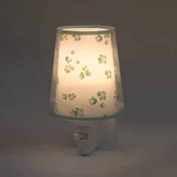 Detské nočné LED svetlo Dream Flowers, zelená