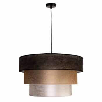 Závesná lampa Luneta čierna/zlato/striebro Ø 45 cm - Image 2