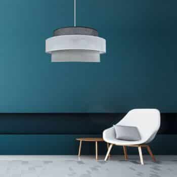 Závesná lampa Space, biela/sivá/antracit - Image 2