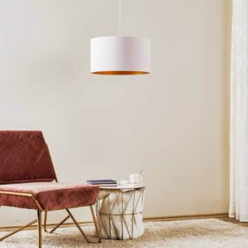 Závesná lampa Roller, vnútri zlatá, zvonku biela - Image 2