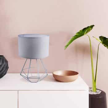 Stolná lampa Alessio, sivá - Image 2