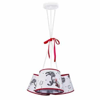 Závesná lampa Salsa, 3-pl., s motívom koní - Image 2
