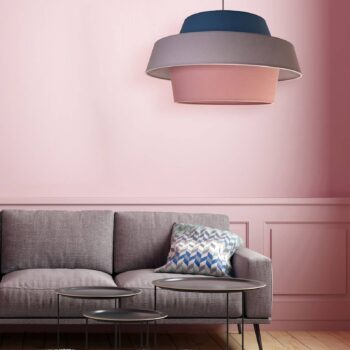 Závesná lampa Andromeda, ružová/sivá/námornícka - Image 2