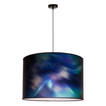 Závesná lampa Print L, obloha, modrá polárna žiara - Image 2