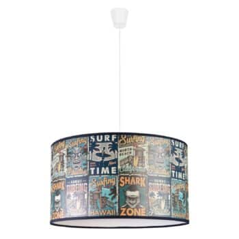 Závesná lampa Print M s obrázkami Shark Zone - Image 2
