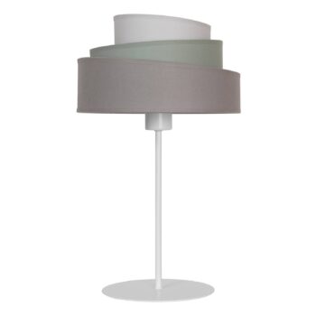 Stolová lampa Trio monocolor, textil sivá Ø 45 cm - Image 2