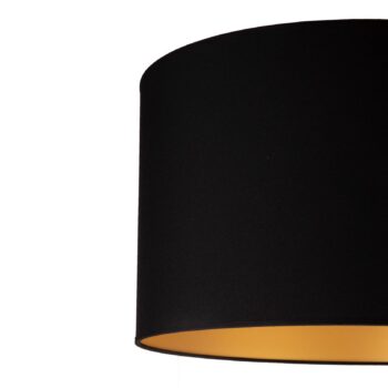 Závesná lampa Roller čierna/zlatá Ø 25 cm 5-pl.