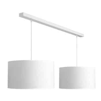 Závesná lampa Roller biela/zlatá, Ø 45 cm, 2-pl. - Image 2