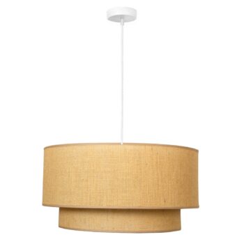 Závesná lampa Boho jute prírodná hnedá Ø45cm 1-pl. - Image 2
