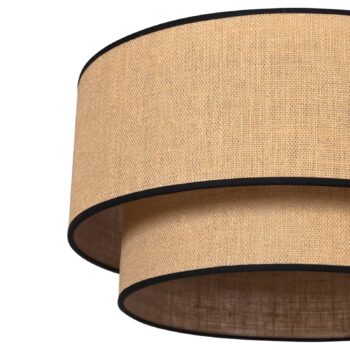 Závesná lampa Boho jute & black Ø 45 cm 1-pl. - Image 2