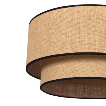 Závesná lampa Boho jute & black Ø 45 cm 2-pl. - Image 2