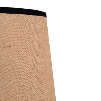 Stolová lampa Jute&black, prírodná hnedá, 50 cm