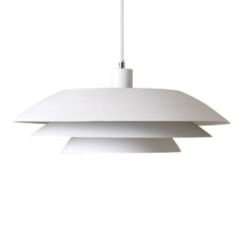 Dyberg Larsen DL45 závesná lampa, kov, biela
